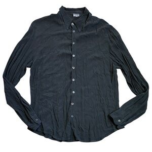 CP Shades Button Down Shirt Women’s L Black Rayon